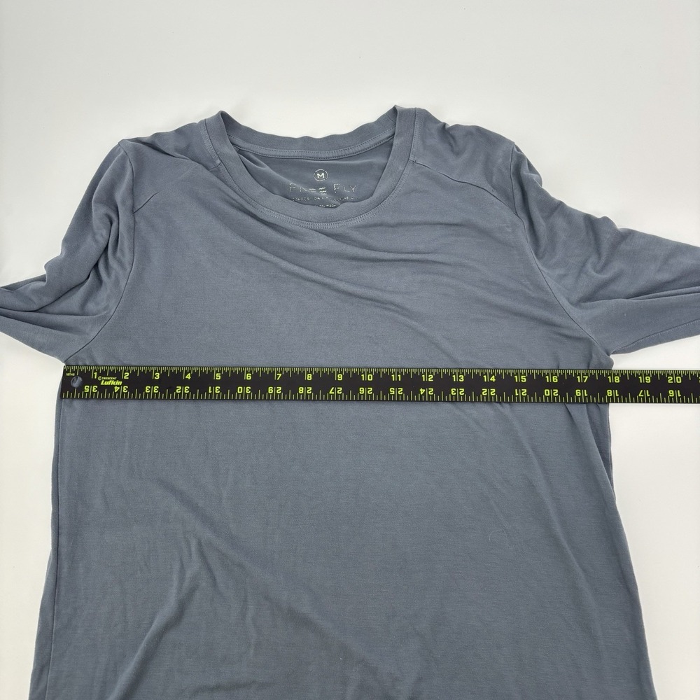 Free Fly Bamboo Long Sleeve Shirt Women's Size Medium Blue/Gray - Picture 6 of 7